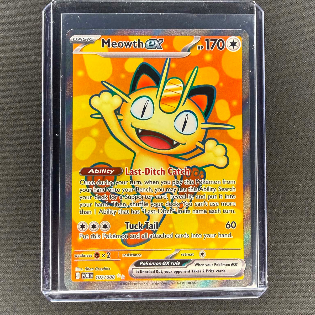 Meowth EX 107/088 Perfect Order Full Art Ultra Rare Pokemon TCG – culture-n- cards