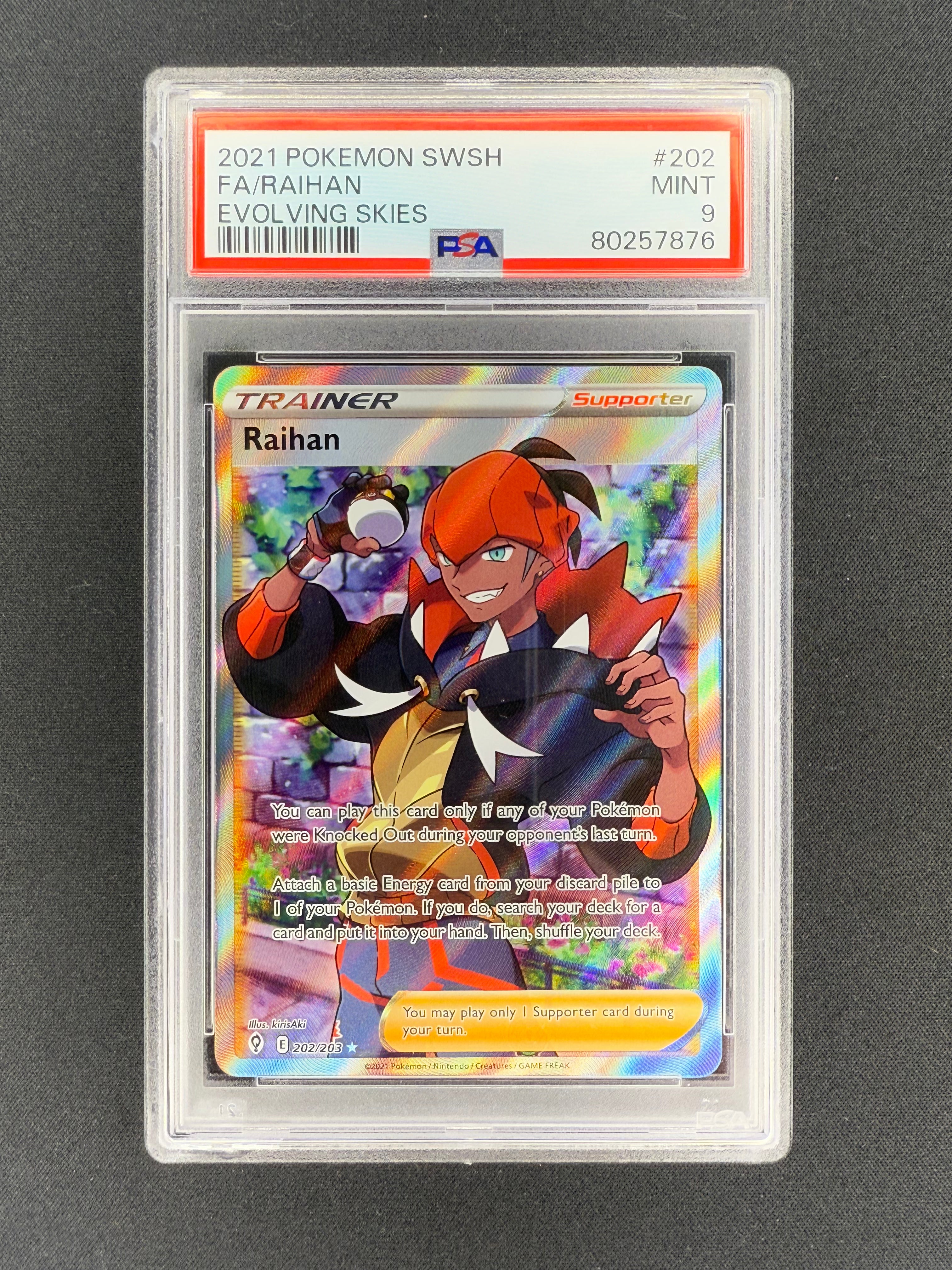 2021 Pokémon Raihan Evolving Skies