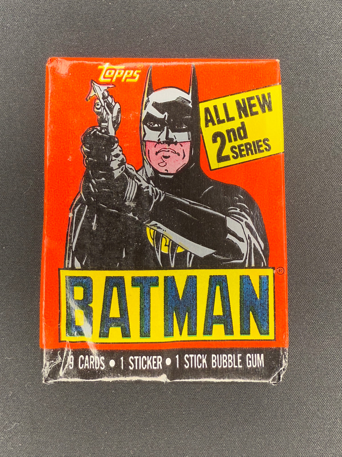 rare 1989 batman cards Topps Joker 1st Series Sealed 9 Card + 1 Sticker Wax Pack HTF The cast included Michael Keaton as Batman and Jack Nicholson as the Joker Topps Batman 1989 - Pack