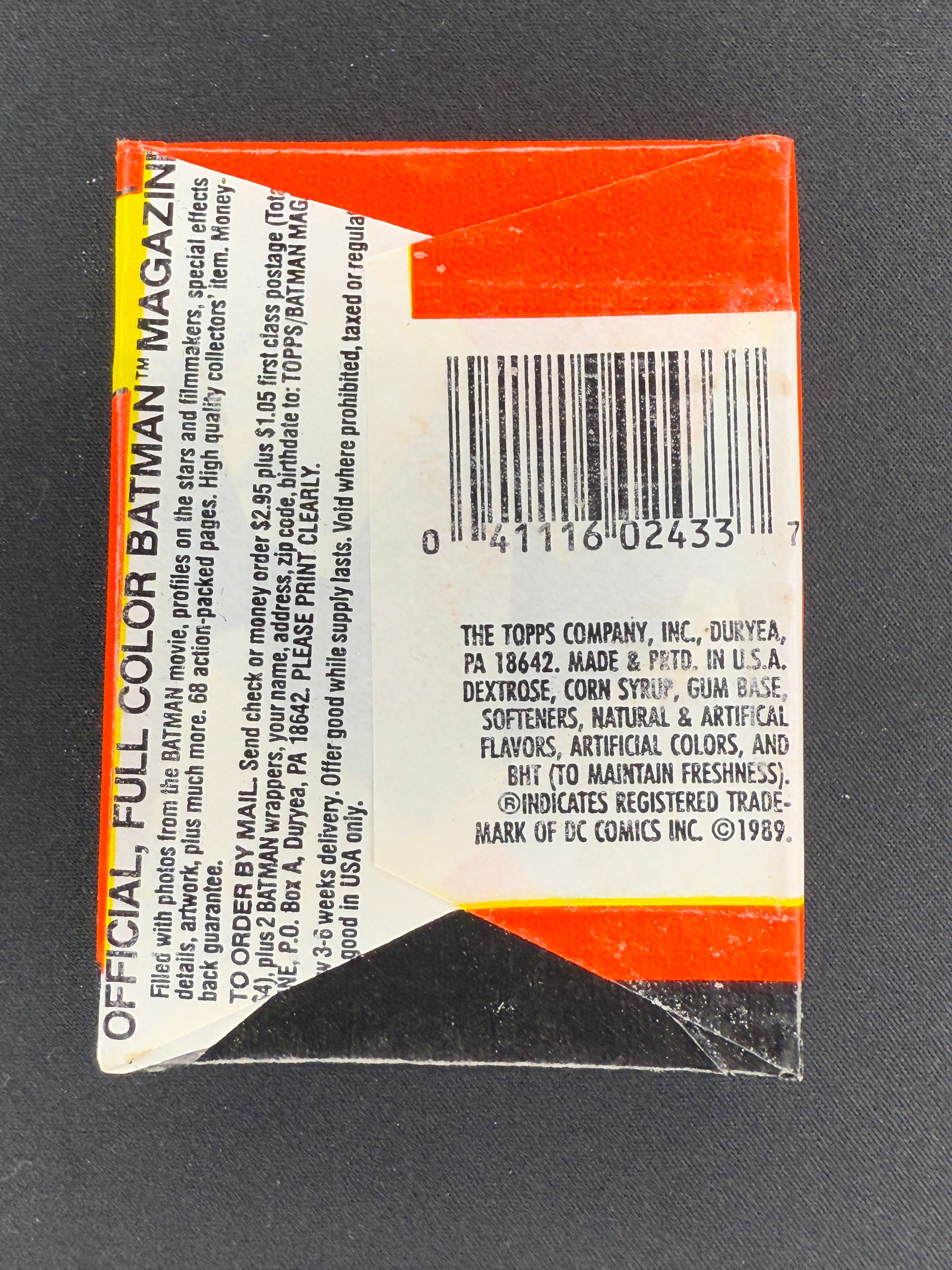 Topps Batman 1989 - Pack