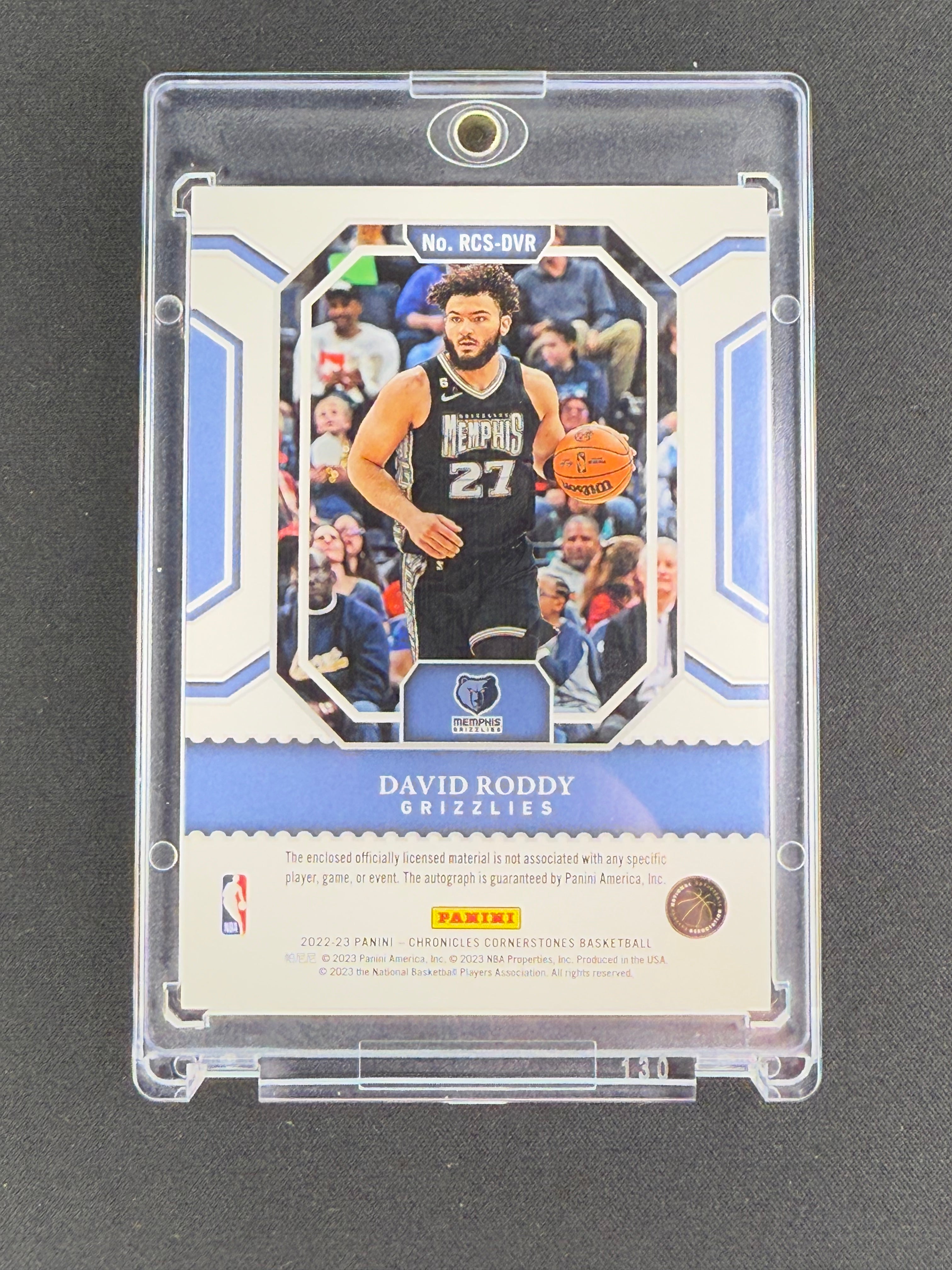 David Roddy Patch Auto 11/25 Chronicles Cornerstones 2022/23