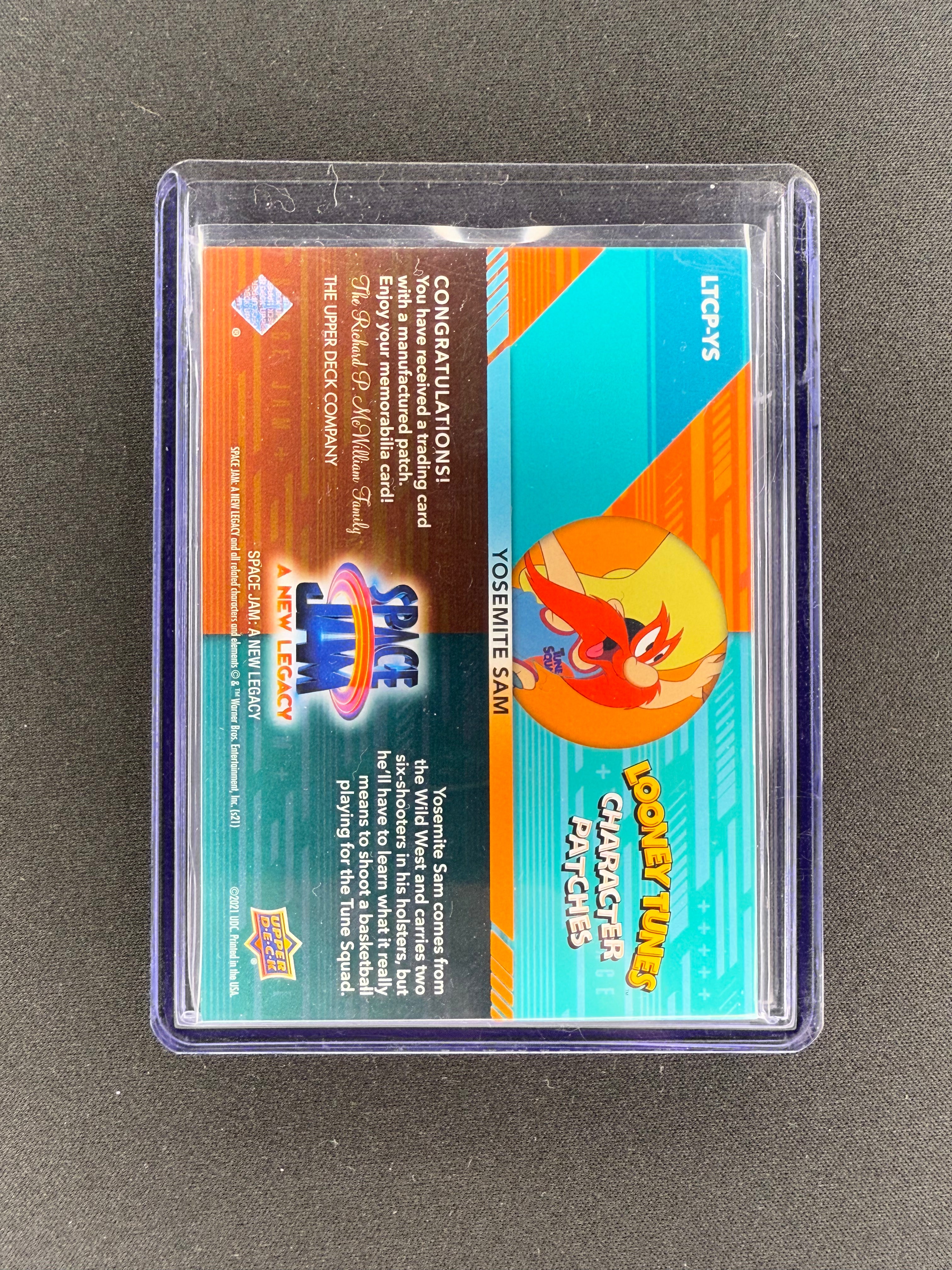 Looney Tunes Yosemite Sam Space Jam Patch card