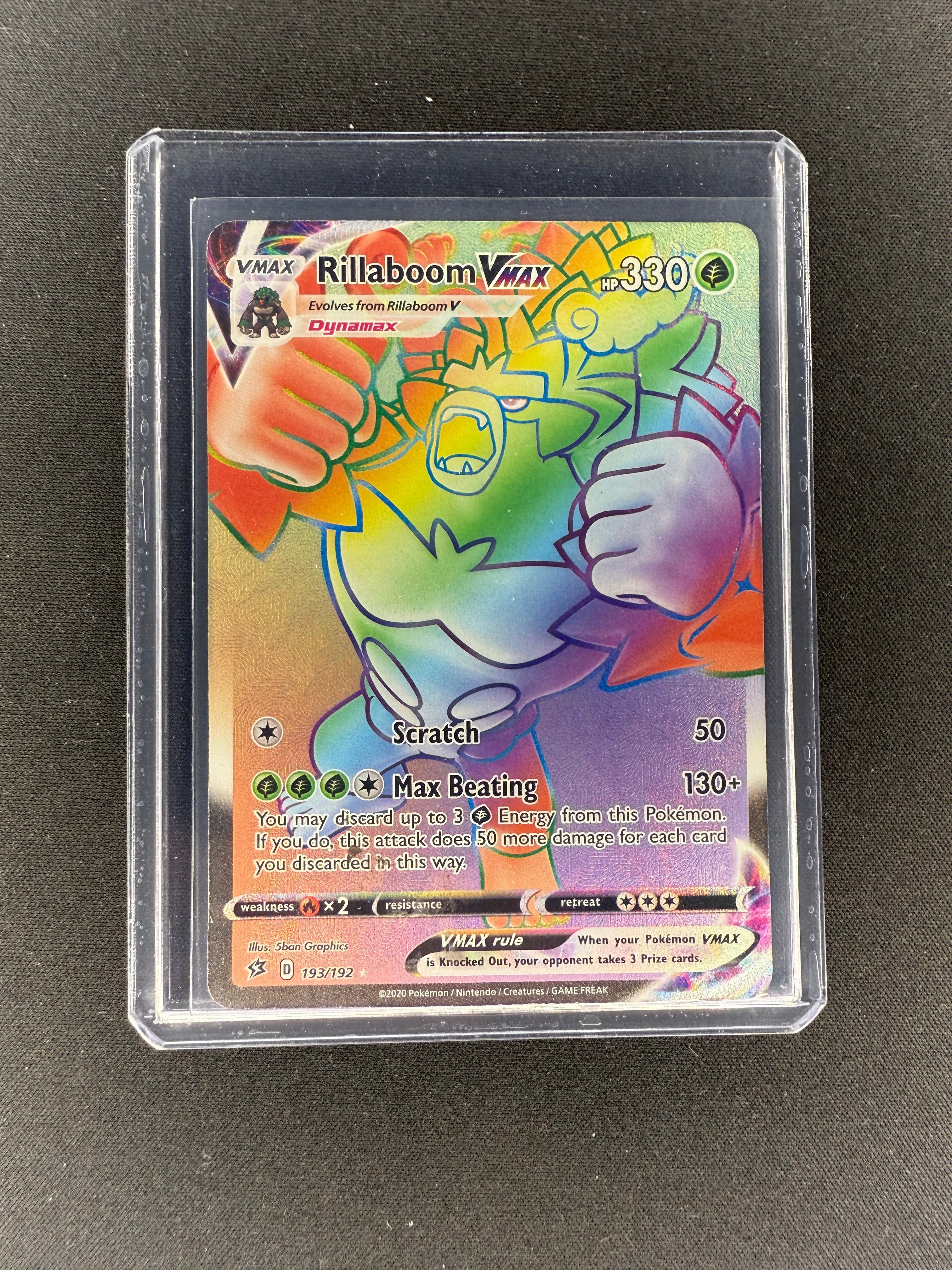 Rillaboom Vmax 193/192 Rebel Clash Holo Secret Rare