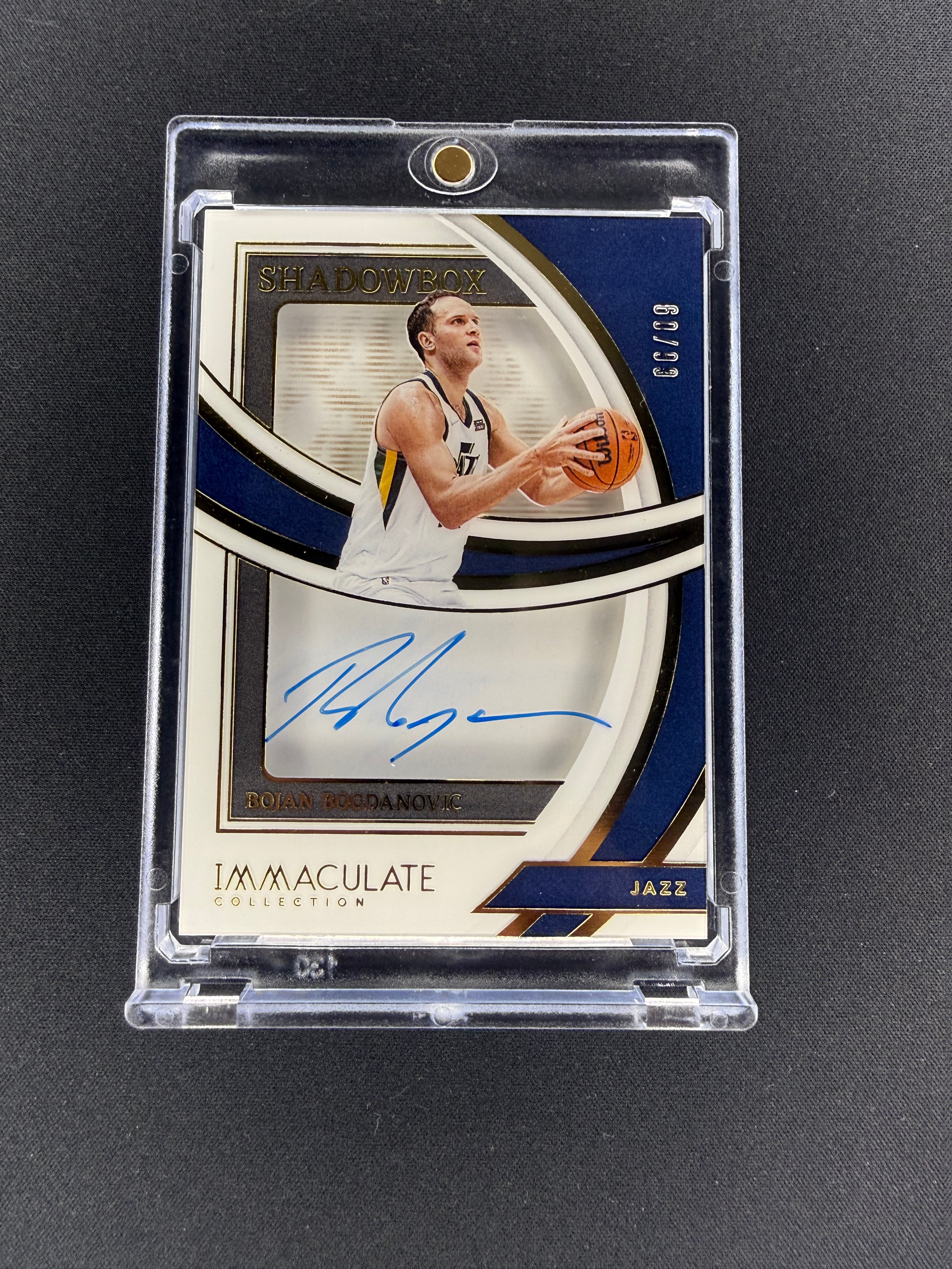 2020-21 Panini Immaculate Bojan Bogdanovic Shaowbox /99 On Card Auto