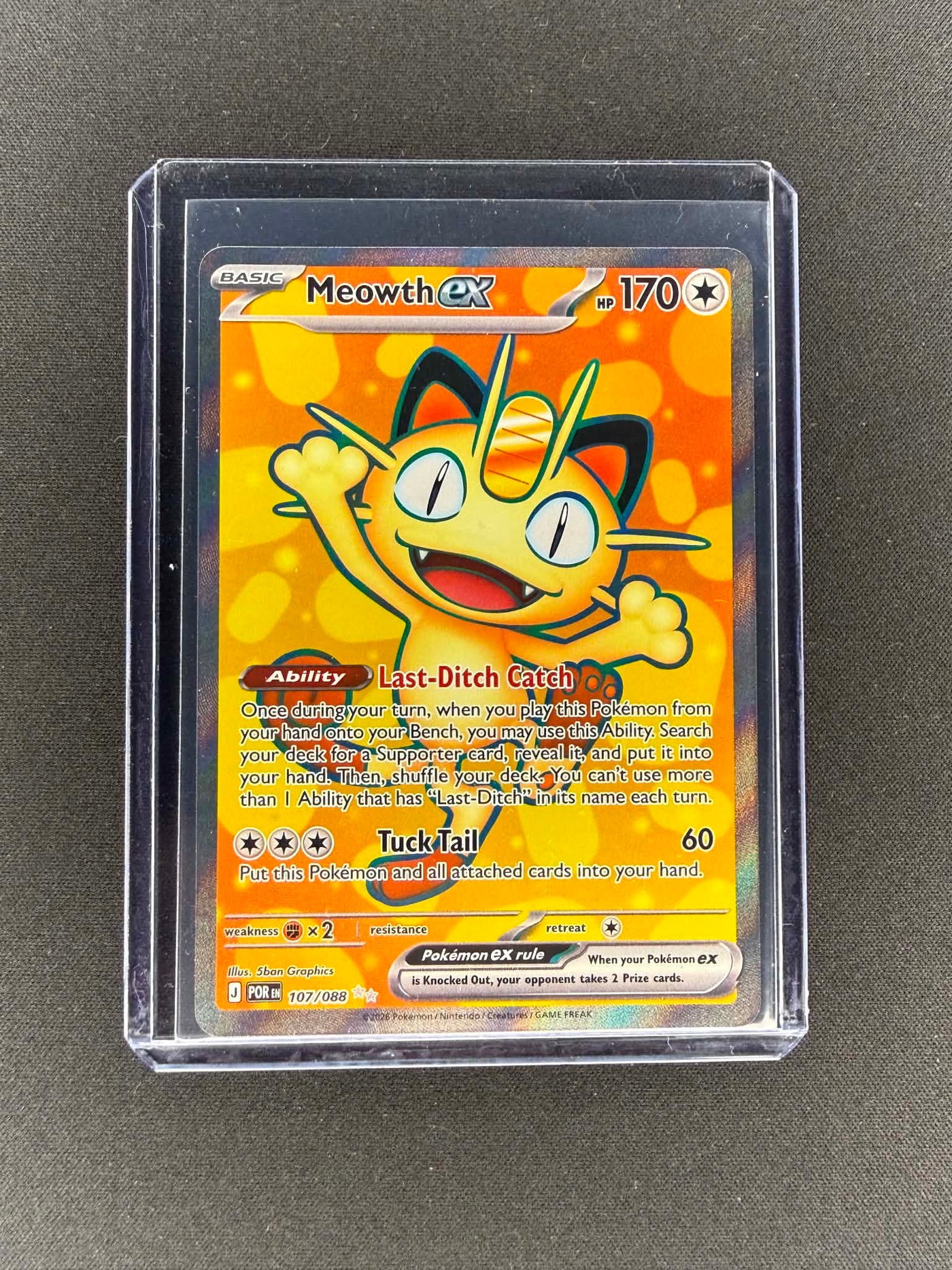 rare meowth card VMax Colorless Rarity Pokemon Meowth ex 114/080 Nihil